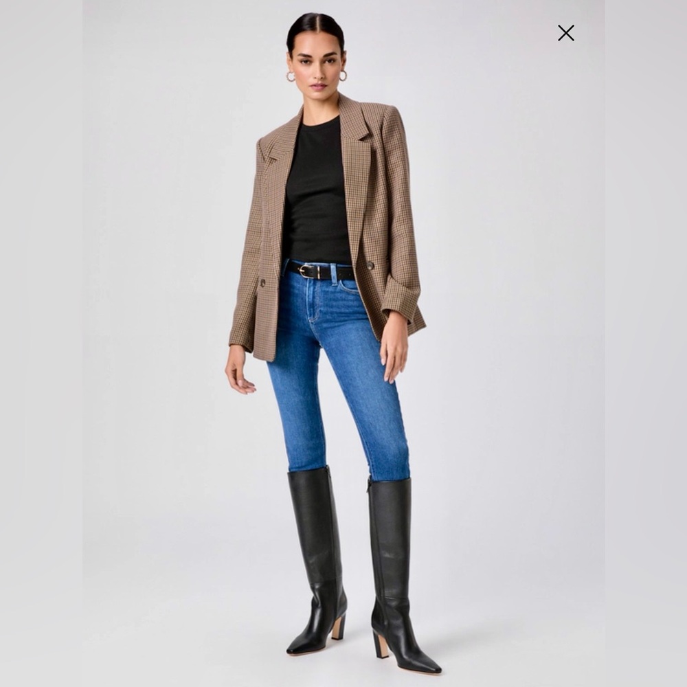PAIGE Women's Dark Blue Skinny Jeans